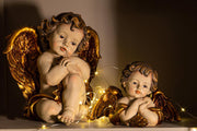 Barokk stílusú, karácsonyi angyal figura.