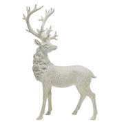 Fehér színű karácsonyi szarvas figura.