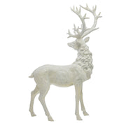 Fehér színű karácsonyi szarvas figura.