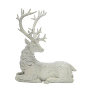 Fehér színű karácsonyi szarvas figura.