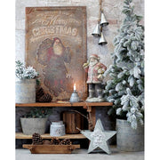 CHRISTMAS HERITAGE karácsonyi fémtábla 100 cm