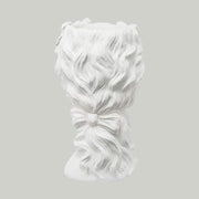 Női fejszobrot mintázó,, beültethető, fehér színű kaspó büszt..