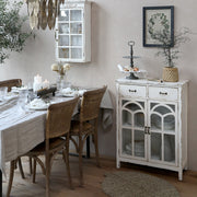 OLD FRENCH natúr rattan-kaucsukfa étkezőszék