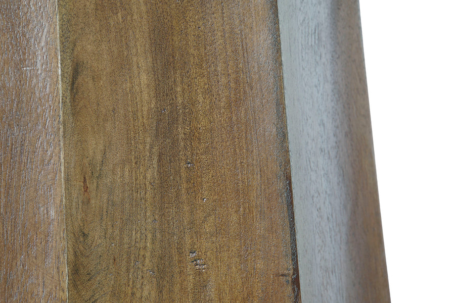 ARNE kerek mangófa-márvány étkezőasztal 120 cm