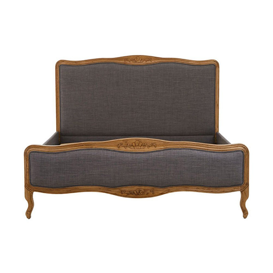 Klasszikus, koloniál stílusú, tölgyfából készült franciaágy.