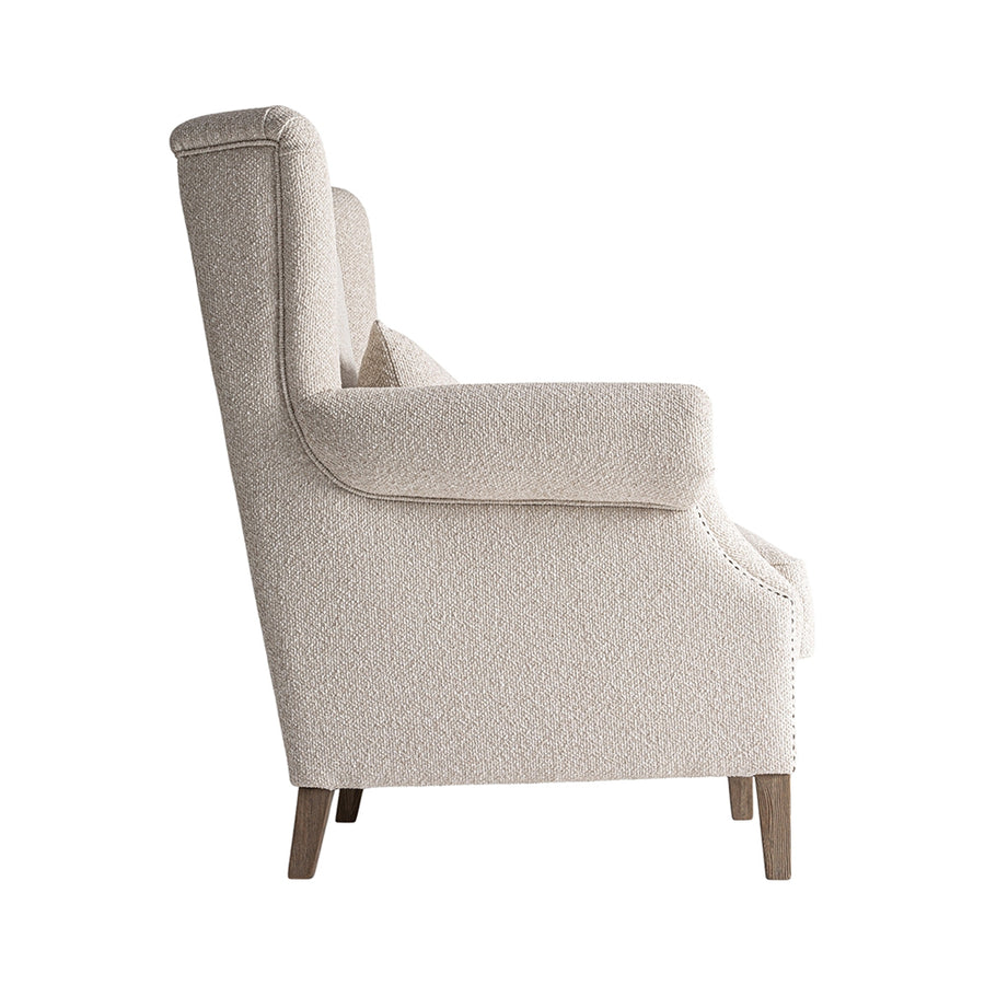 Leiston fotel profilnézet magas háttámlával