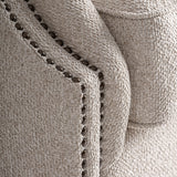 Szegecses kartámasz részlet – Leiston fotel