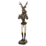 Szarvasfigura mécsestartóval.