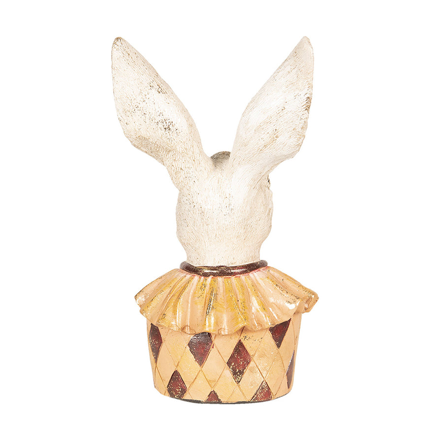 Galléros lord nyuszi figura hátulnézeti képe.