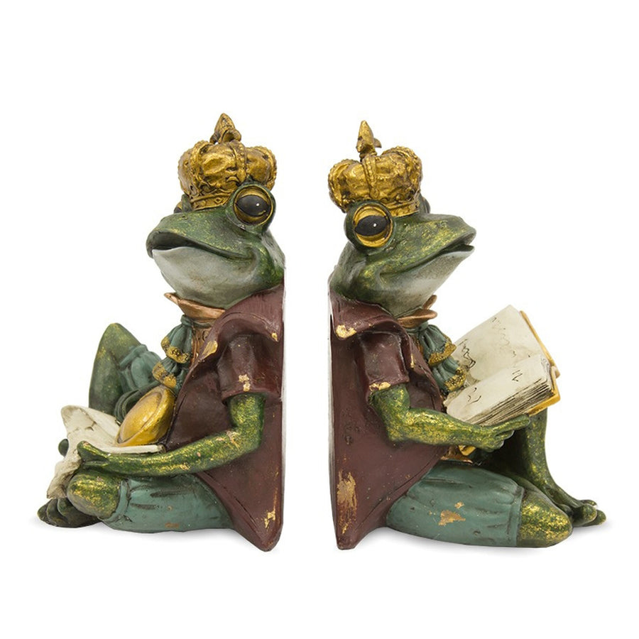 Béka figurás könyvtámasz szett.