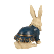 Spanyolgalléros, zsebórás nyuszifigura.