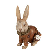 Spanyolgalléros, zsebórás nyuszi figura.