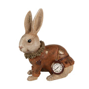 Spanyolgalléros, zsebórás nyuszi figura.