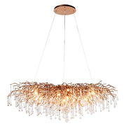 Aranyszínű design faág csillár.