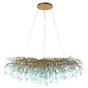 Aranyszínű design faág csillár.