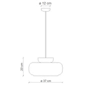 Formatervezett kortárs design függeszték lámpa.
