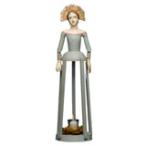 Maria de la Mier kalitkás Madonna figura gyertyatartóval, teljes alakos nézet, Sacred kollekció
