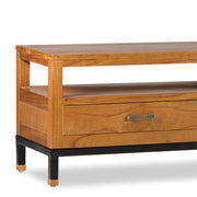 Tömör mindifából készült, modern, loft stílusú kézműves TV szekrény.