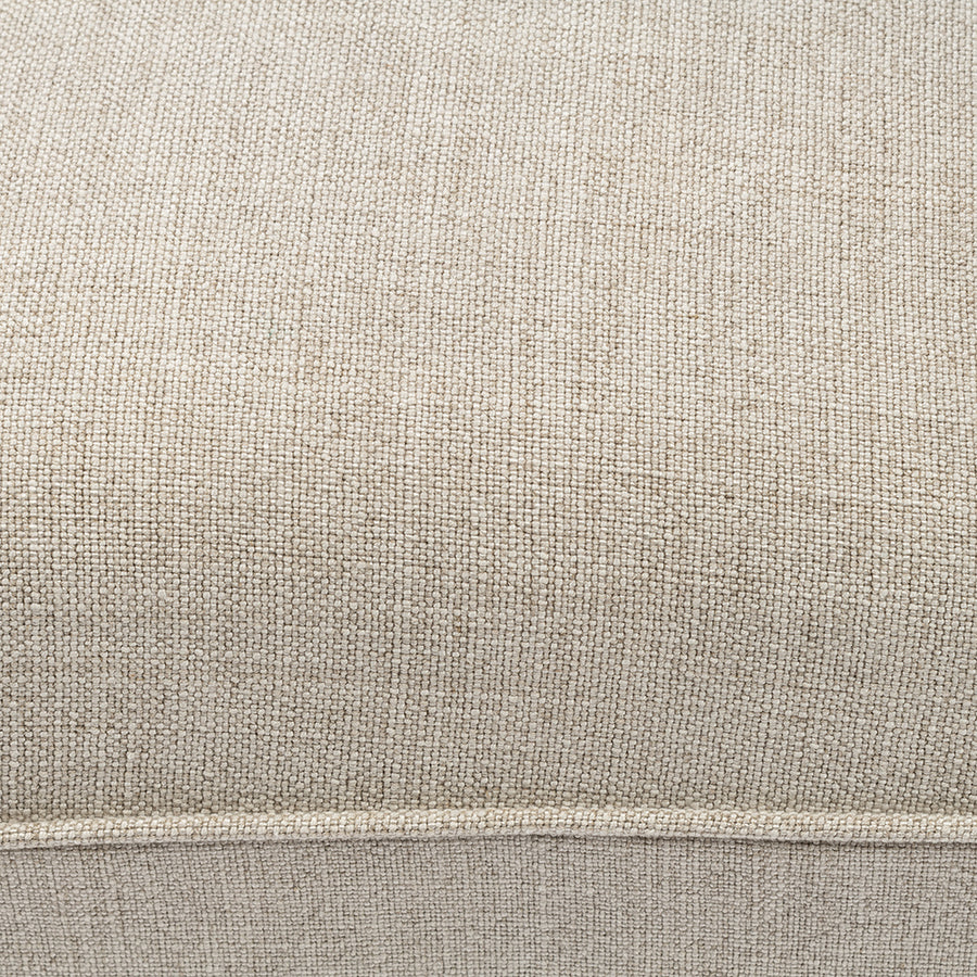 Bézs lenvászon kárpit textúrájának részletgazdag képe