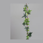 Hegyes levelű borostyán girland műnövény.