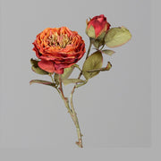 Szárított megjelenésű,, fáradt narancs színű mű rózsaszál .