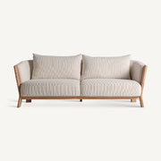 Bézs színű design kanapé.