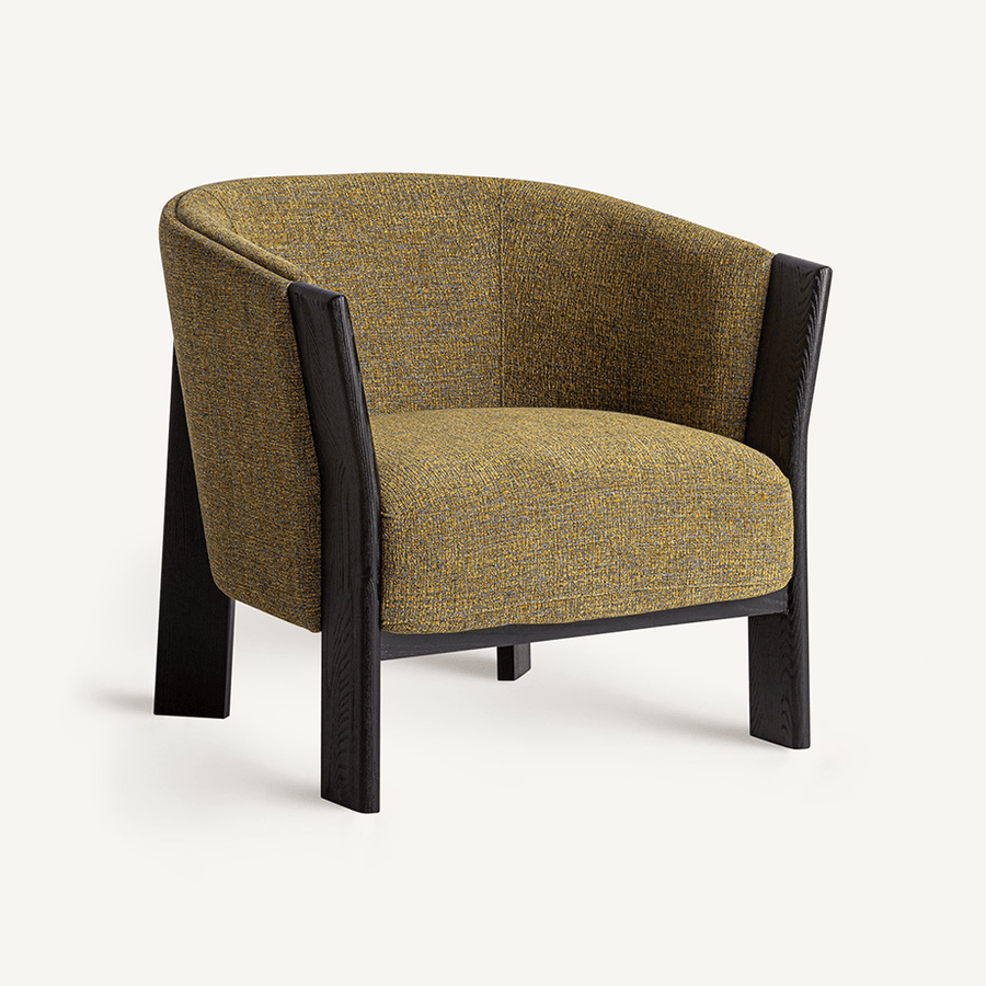 NARA földszínű design fotel