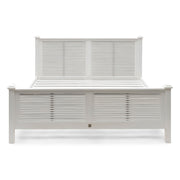 Fehér akácfa franciaágy lamellás fejvéggel New Orleans kollekció