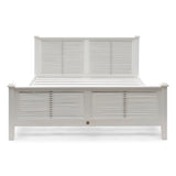 Fehér akácfa franciaágy lamellás fejvéggel New Orleans kollekció