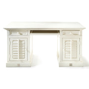 Fehér akácfa íróasztal lamellás ajtókkal New Orleans kollekció