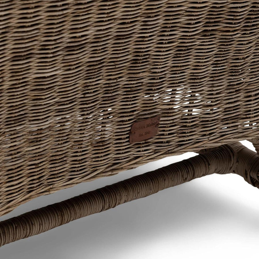 természetes rattan fotel fonat részlet