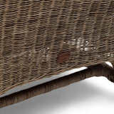 természetes rattan fotel fonat részlet