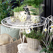 Nordic Home fűzfa kaspó szett modern kültéri enteriőrben