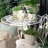 Nordic Home fűzfa kaspó szett modern kültéri enteriőrben