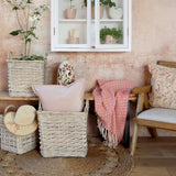 Fűzfa kaspók tárolókosárként használva