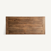 NORVIK natúr szilfa étkezőasztal 220 cm – felülnézet