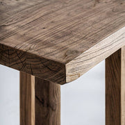 Norvik konzolasztal – asztallap éle és sarok részlet