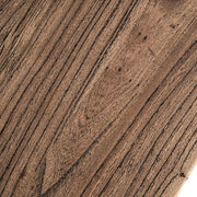 Norvik konzolasztal – natúr szilfa felület közelről