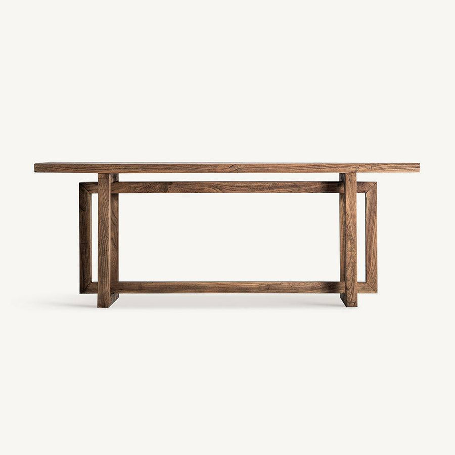 Norvik natúr szilfa konzolasztal 200 cm stúdiófotó