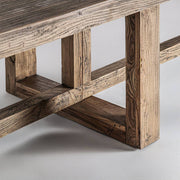 Norvik óriás étkezőasztal masszív lábszerkezet közelről