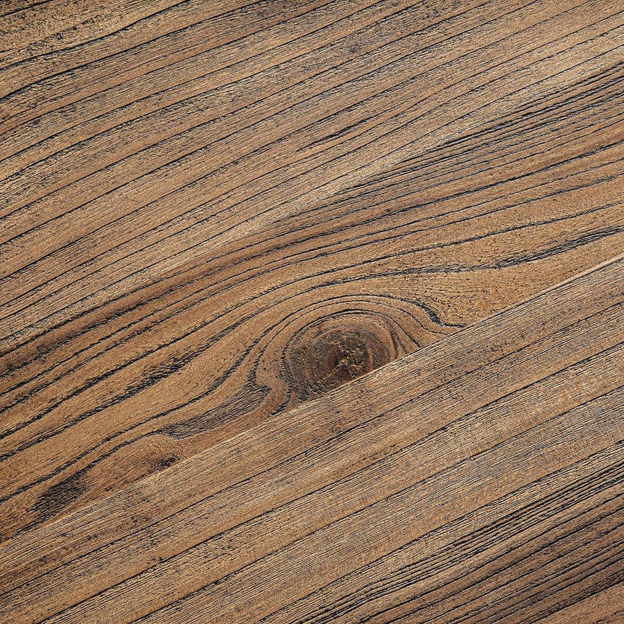 Szilfa étkezőasztal természetes faerezet közelről