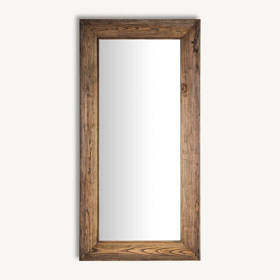 Kortárs stílusú Norvik szilfa falitükör, függesztve