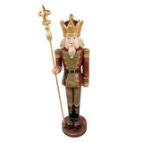 NUTCRACKER nagy rusztikus bordó diótörő figura 135 cm Clayre & Eef