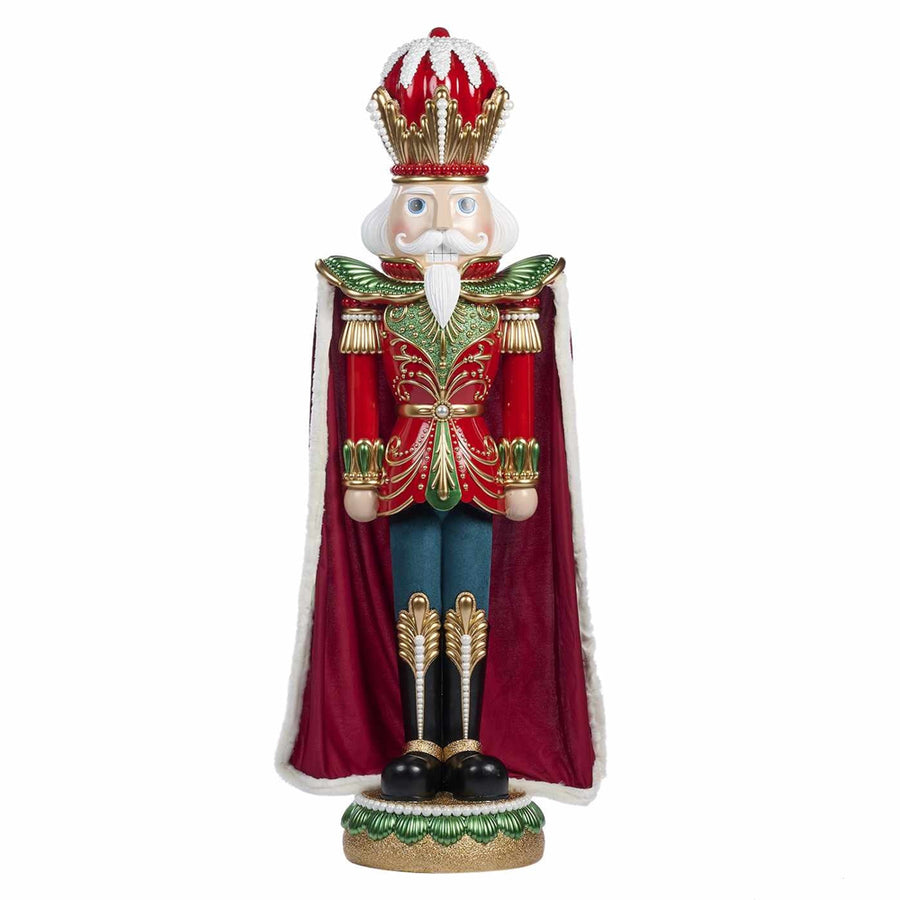 NUTCRACKER óriás bordó diótörő figura palásttal 183 cm Goodwill