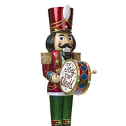 Goodwill óriás LED-es diótörő figura Joy to the World feliratú dobbal