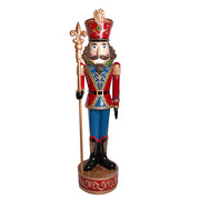 NUTCRACKER óriás LED-es diótörő figura 186 cm piros kék arany színben
