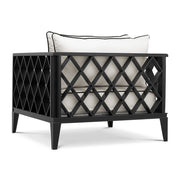 Ocean Club prémium kerti fotel geometrikus alumínium oldalpanelekkel