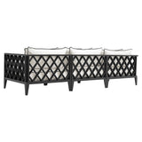 Ocean Club outdoor kanapé háttámla rácsszerkezettel