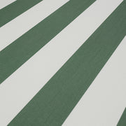 Ocean Club zöld kültéri kanapé kárpit részlet csíkos díszpárnával