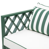 Ocean Club zöld kültéri kanapé ülőpárna részlet